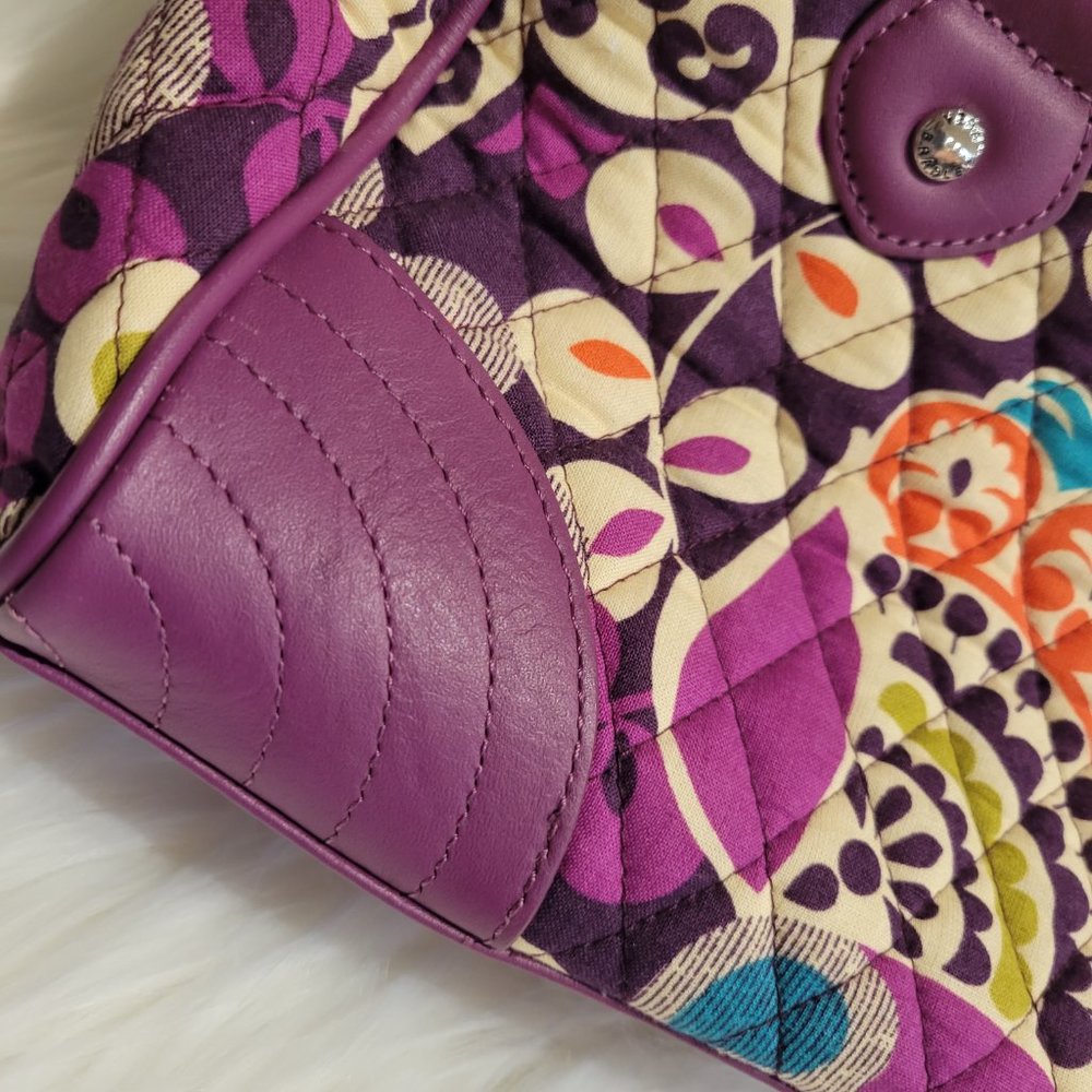 Vera Bradley “Plum Crazy” Satchel Bag - Picture 6 of 14